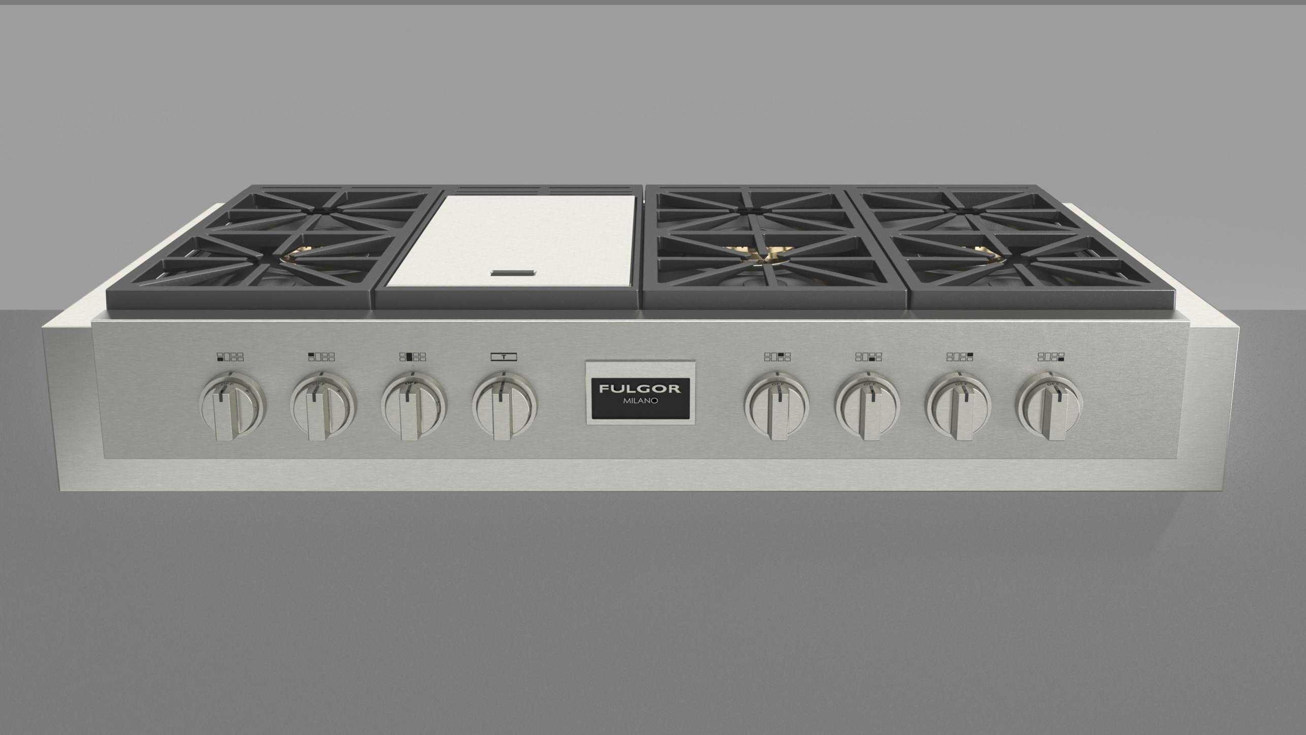 48" PRO GAS RANGE TOP Fulgor Milano